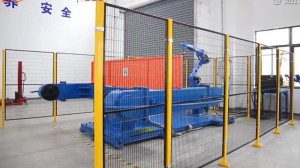 Industrial Robotic Welding Solutions Three Axis Positioner Workstation In JSR Factory